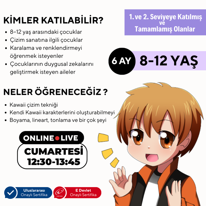 Kawaii Art Drawing Advanced Level (8-12 Years Old)