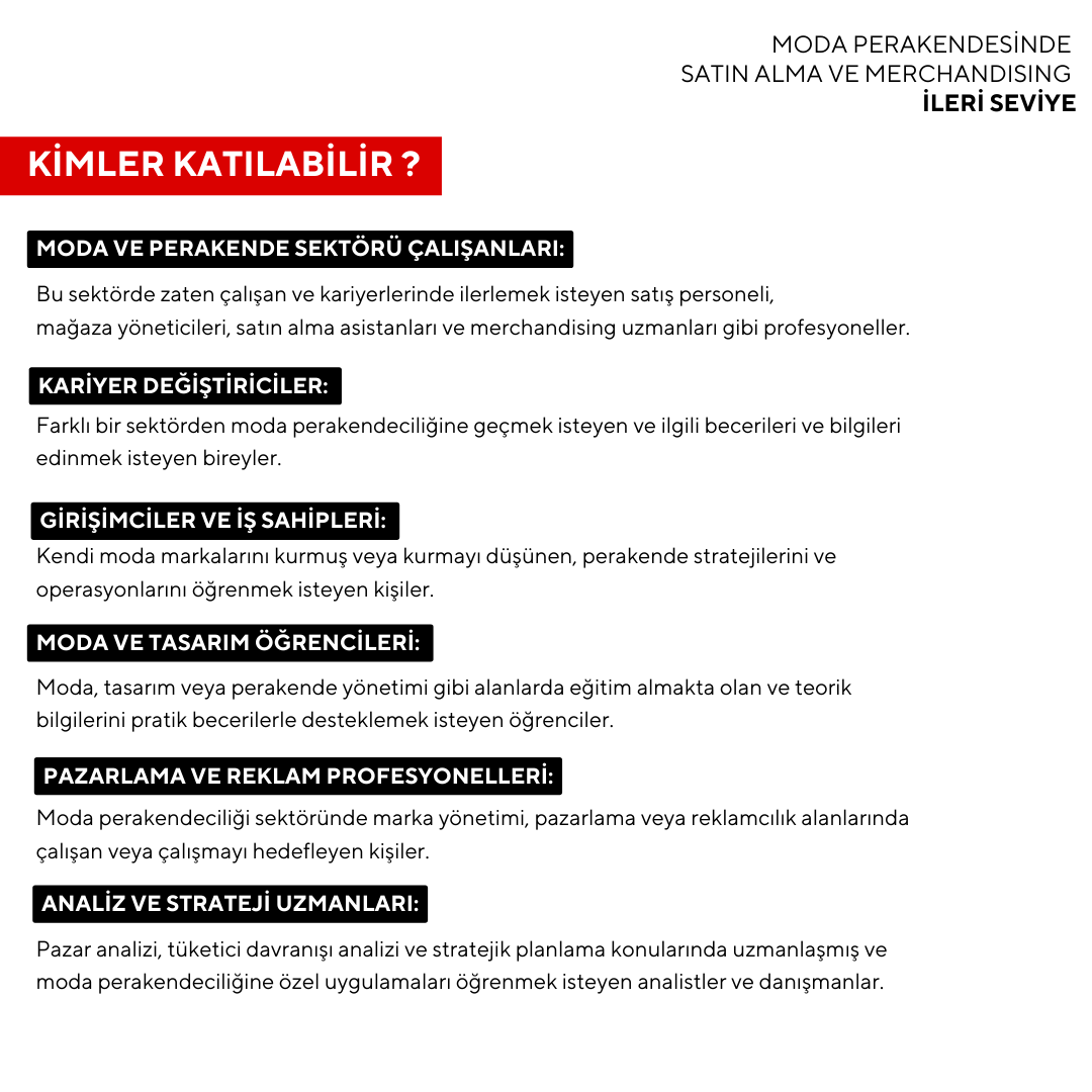 Fashion Retail Purchasing and Merchandising (Online)-Advanced Level 