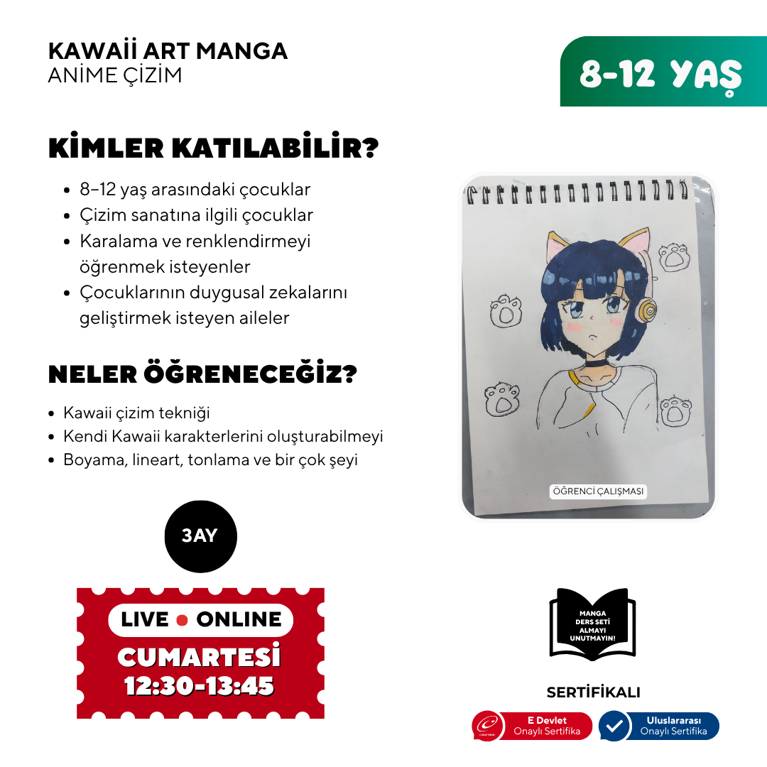 Kawaii Art Drawing (8-12 Years Old)