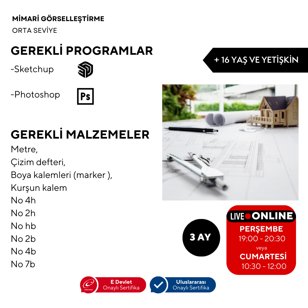 Architectural Visualization (16+ Years and Adults) (Intermediate Level)