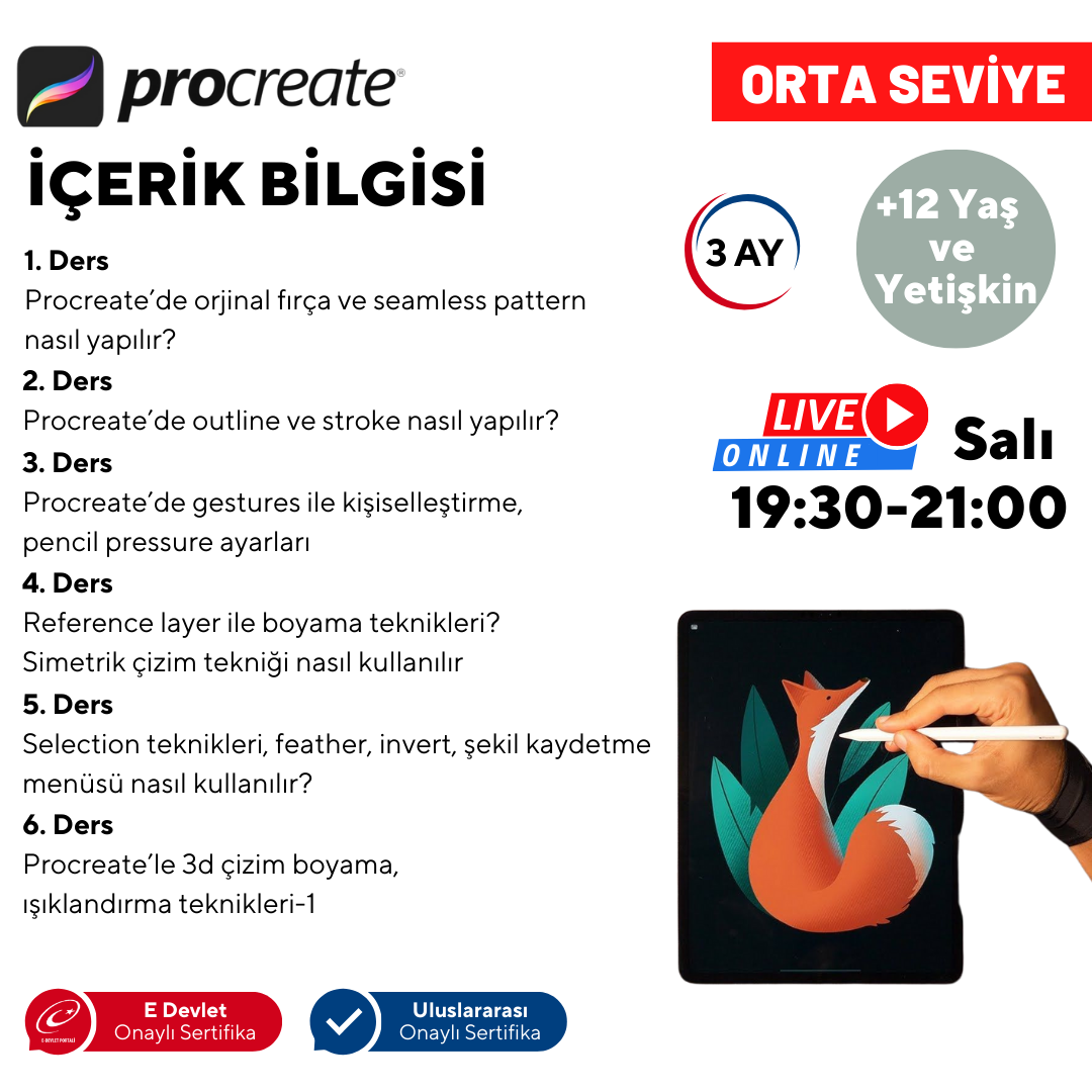 Learning Digital Art with Procreate (12+ Years Old and Adults) (Intermediate Level)