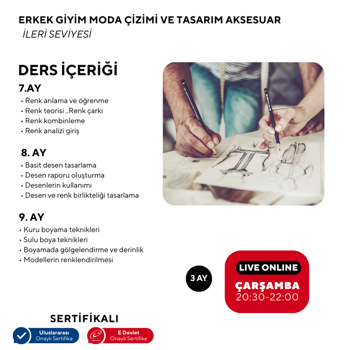 Men's Clothing Fashion Drawing and Design Accessories - Advanced Level 