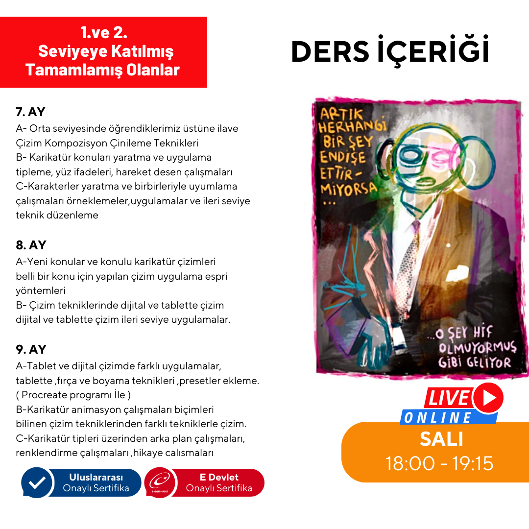 Advanced Cartoon Drawing (Ages 9-15)