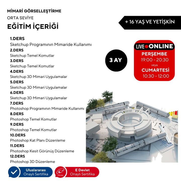 Architectural Visualization (16+ Years and Adults) (Intermediate Level)