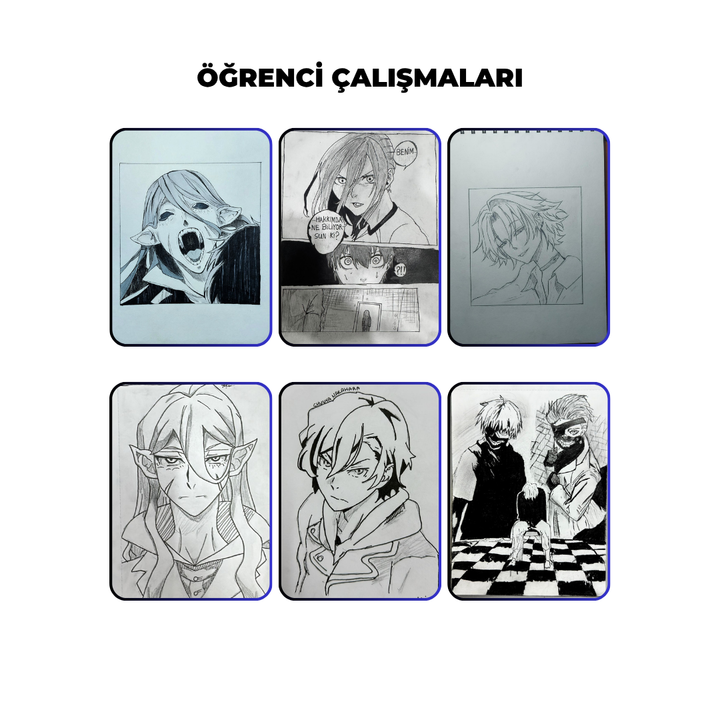 Manga Çizim Ve Anime Hazırlama -Yüz Yüze ( + 16 ve Yetişkin)