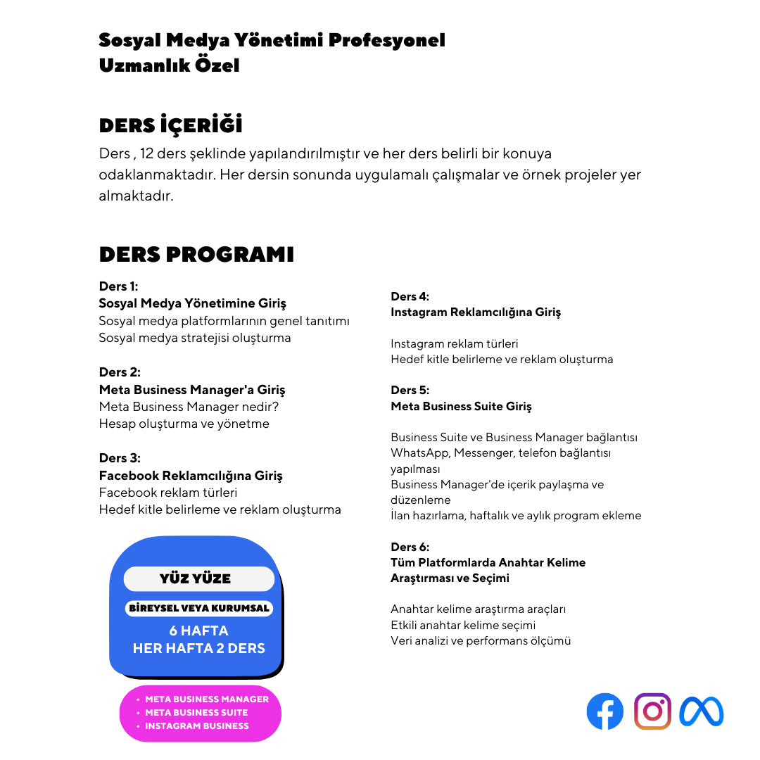 Social Media Management Professional Expertise Special - One on One 