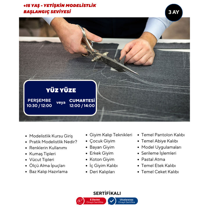 Modeling (Beginner Level) - Face to Face