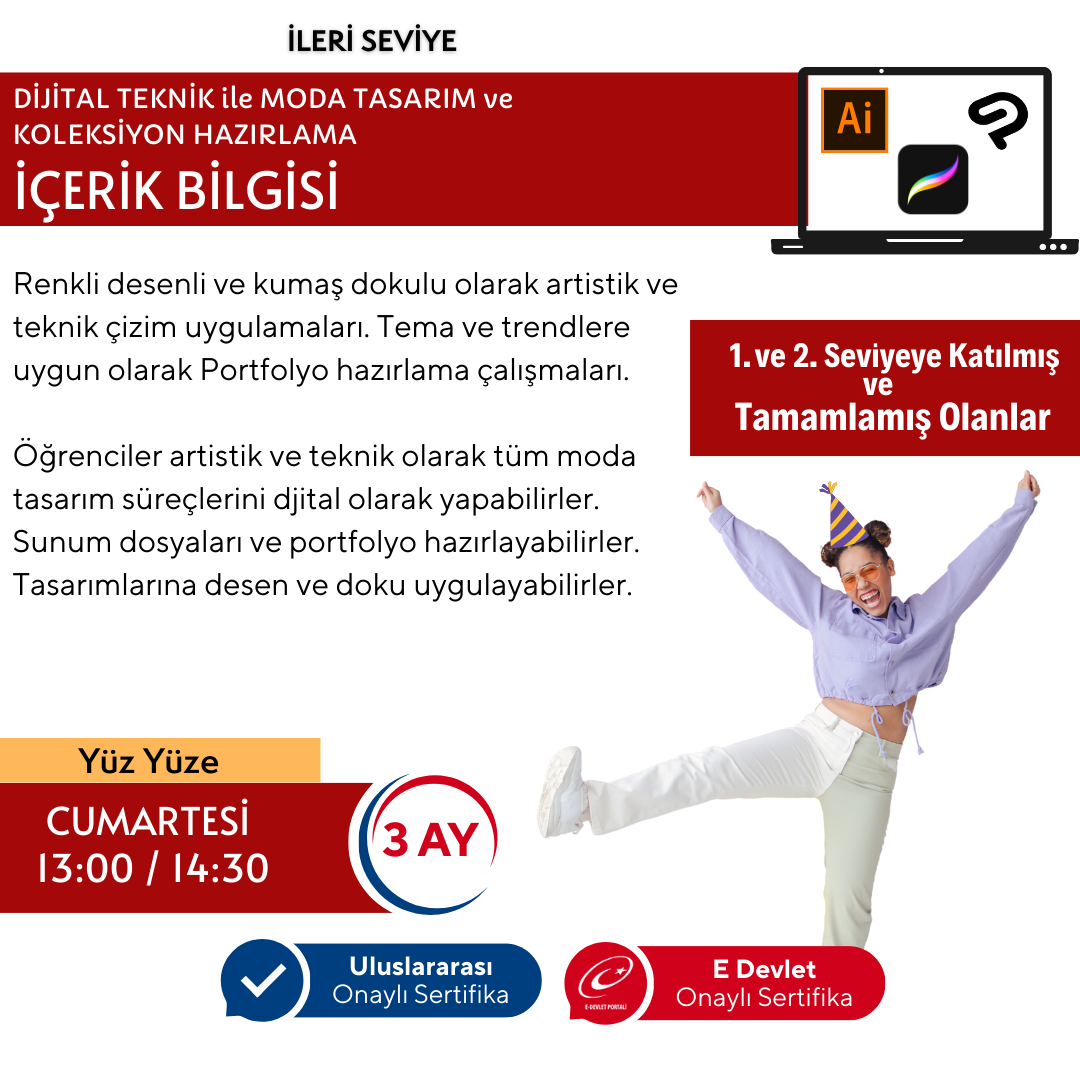 Fashion Design Digital Drawing- (Advanced Level) Face to Face