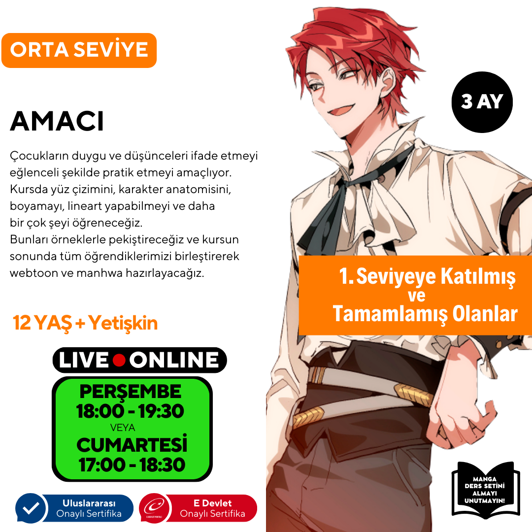 Webtoon ve Manhwa (Kore Çizgi Roman) Hazırlama (Orta Seviye)