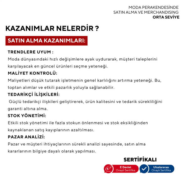 Buying and Merchandising in Fashion Retail (Online)-Intermediate Level