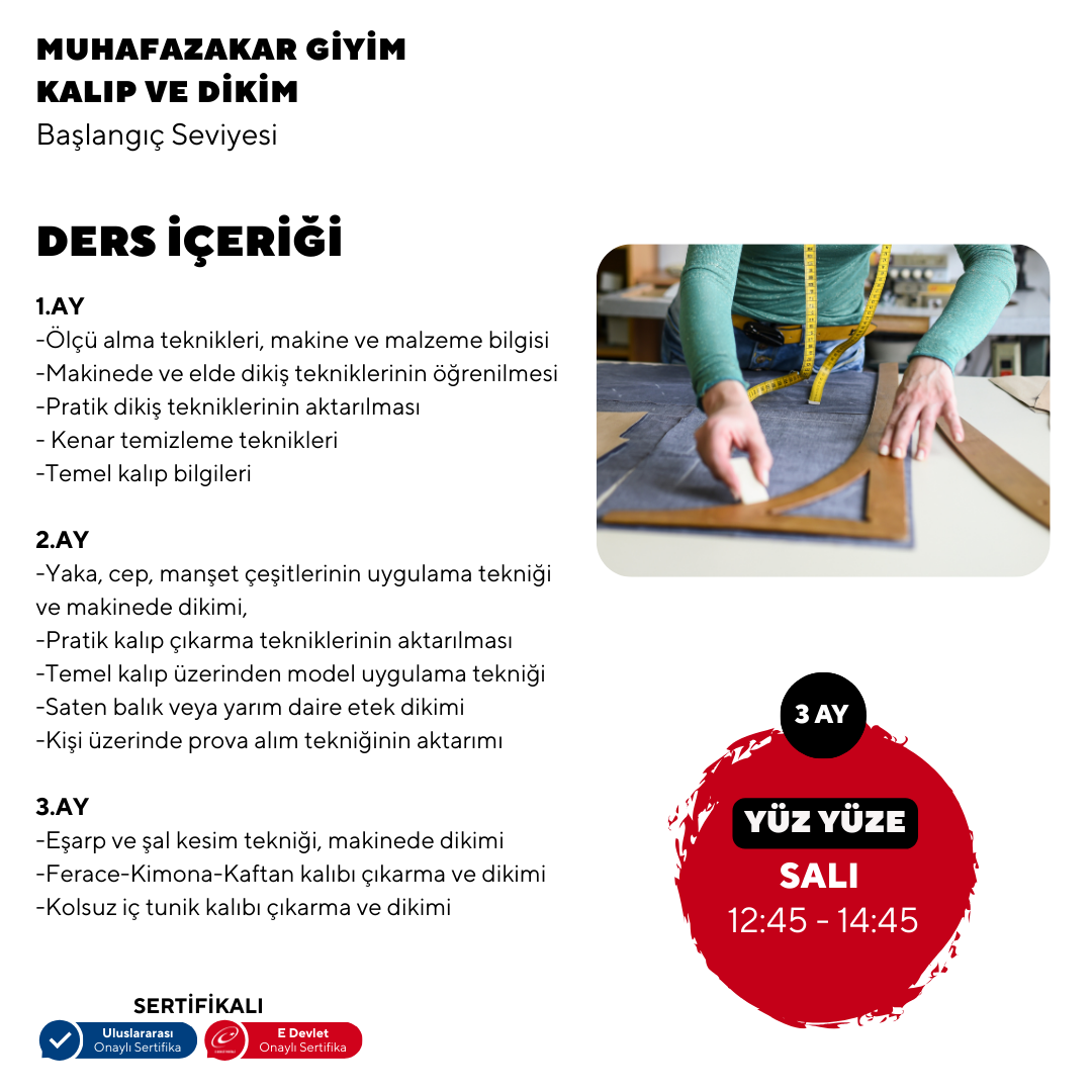 Conservative Clothing, Pattern and Sewing - Beginner Level