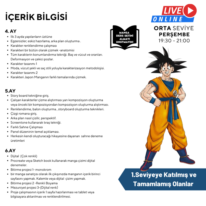 Japanese Comic Book (MANGA) Storyboard for Becoming a Mangaka (Intermediate)