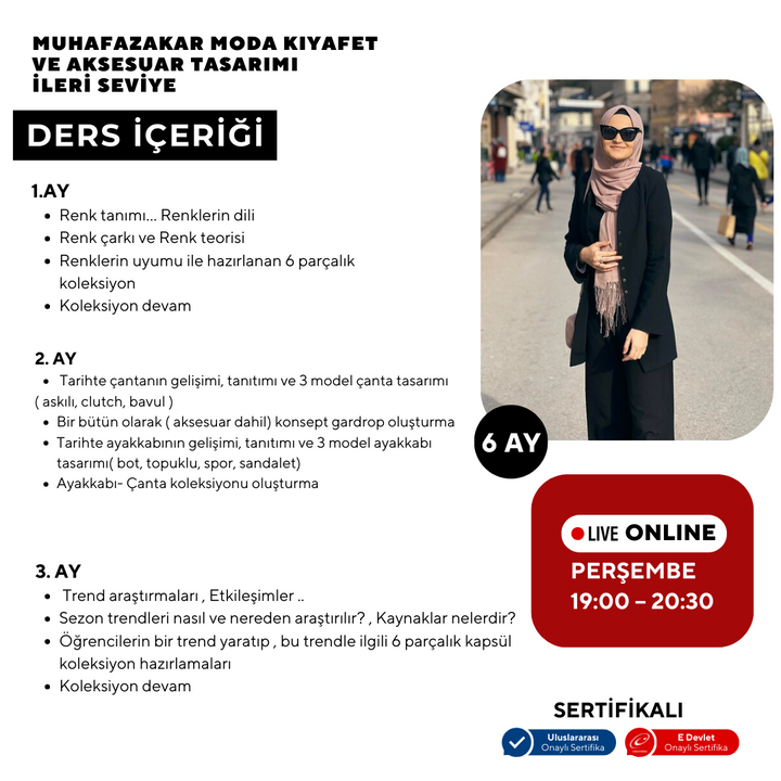 Modest Fashion Clothing and Accessory Design - Advanced Level