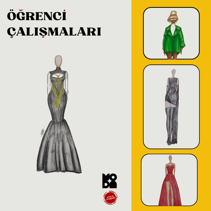 Moda (11-15 Yaş'a Özel)-Kıyafet Tasarım,Aksesuar,Temel Kalıp ( Online)