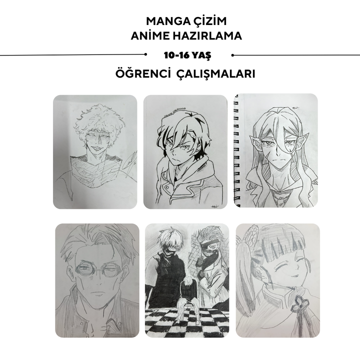Manga Drawing and Anime Preparation (10-16 Years Old) - Face to Face