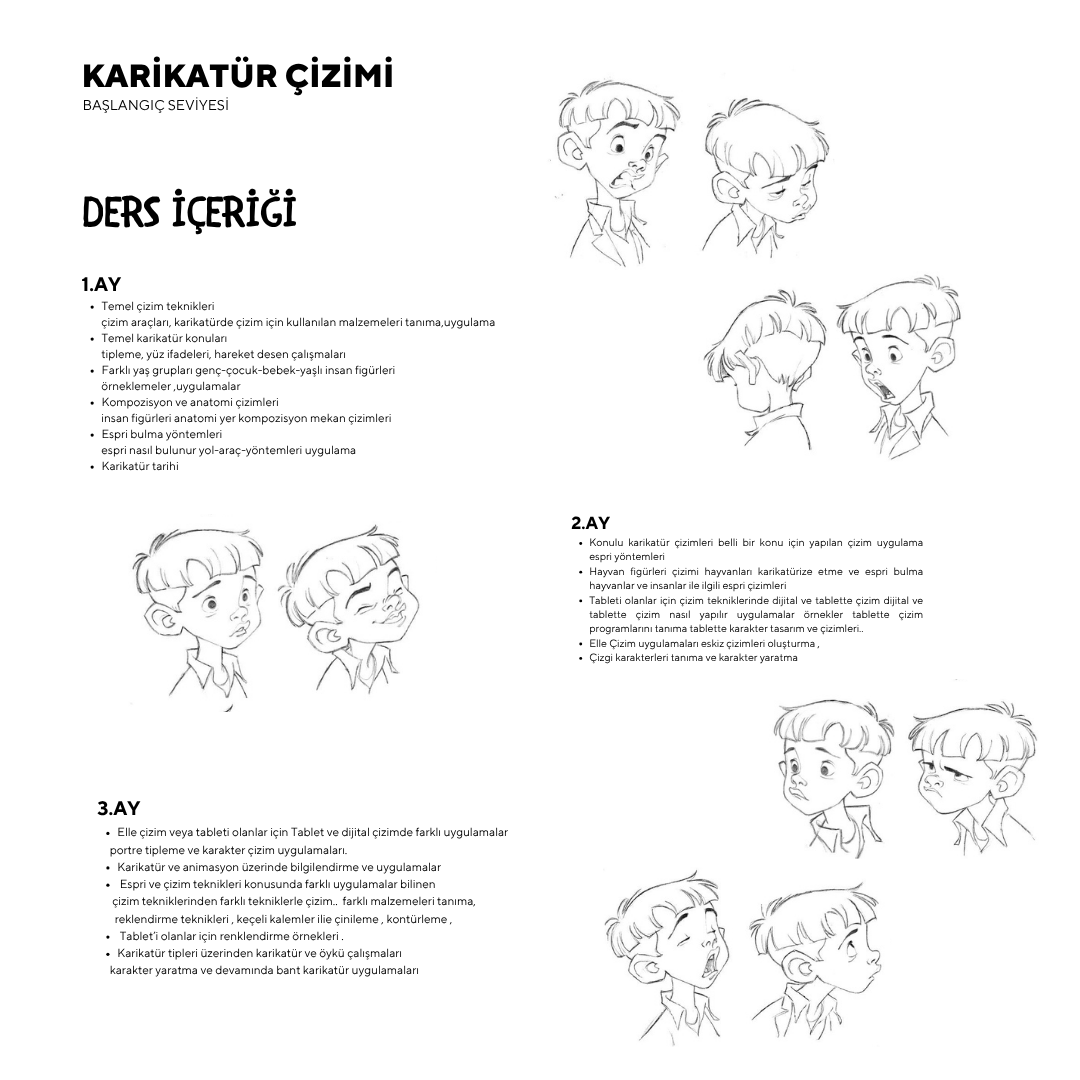 Cartoon Drawing (Ages 9-15)