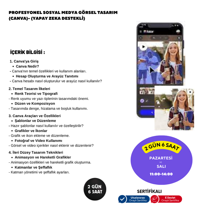 Professional Social Media Visual Design (Canva) - Face to Face