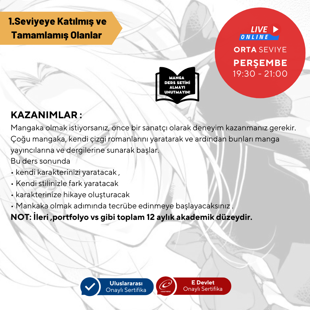 Japanese Comic Book (MANGA) Storyboard for Becoming a Mangaka (Intermediate)