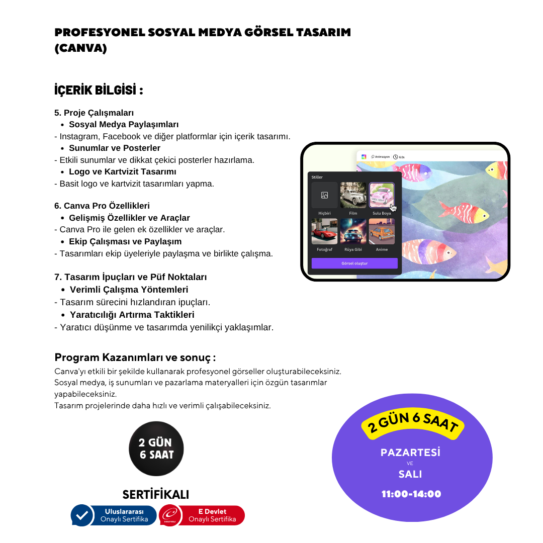 Professional Social Media Visual Design (Canva) - Face to Face