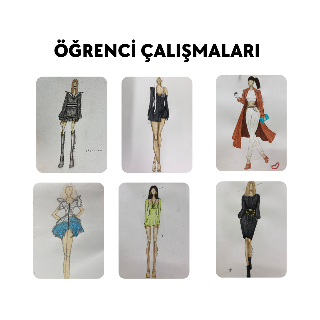 Fashion Design Drawing - Face to Face