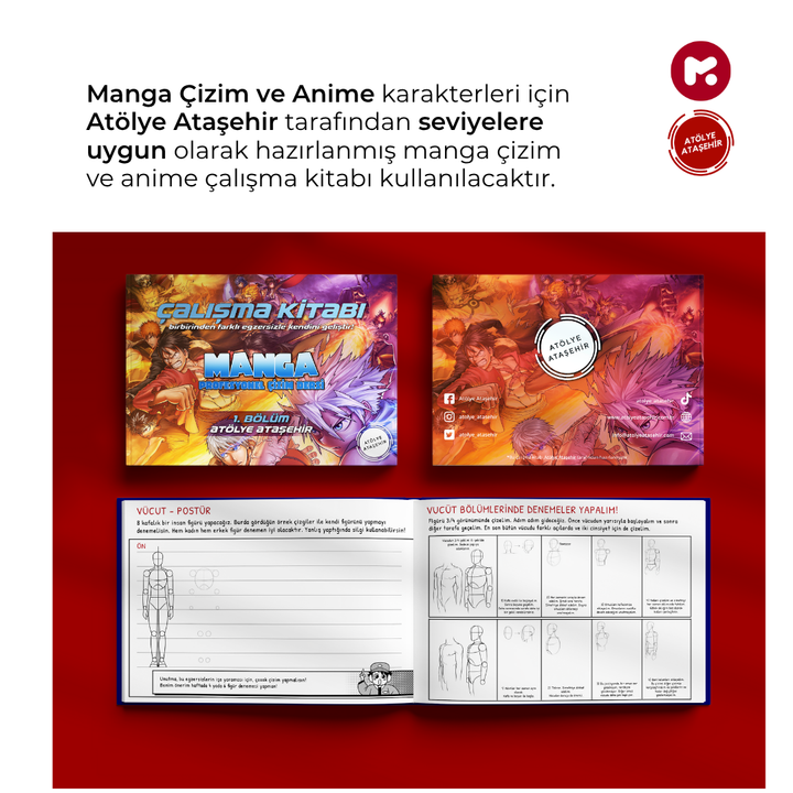 Kawaii Manga Çizim  (8-13 Yaş) - Yüz Yüze