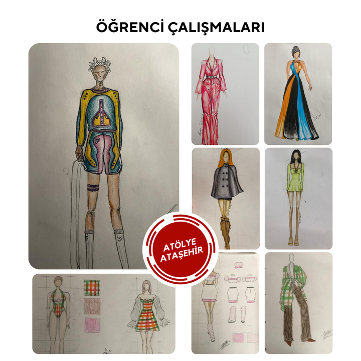 Fashion Design and Drawing Lessons (Adult) - Intermediate Level - Online
