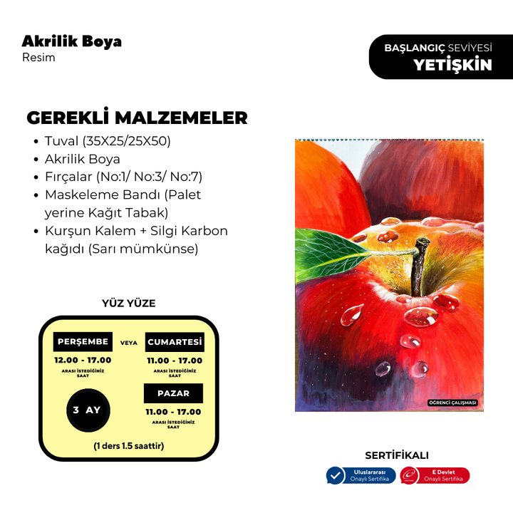 Acrylic Oil Painting - Face to Face