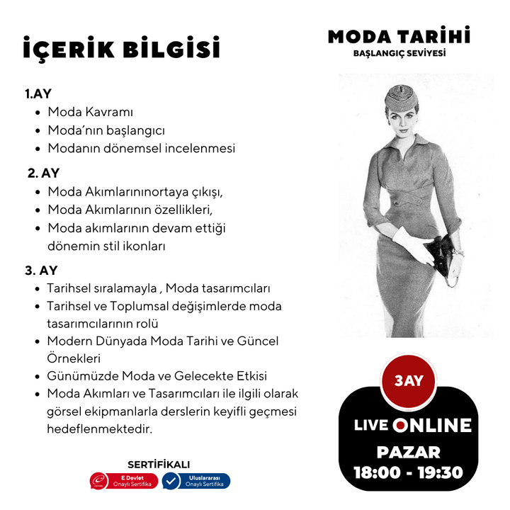 Fashion History + Ages 15 and up