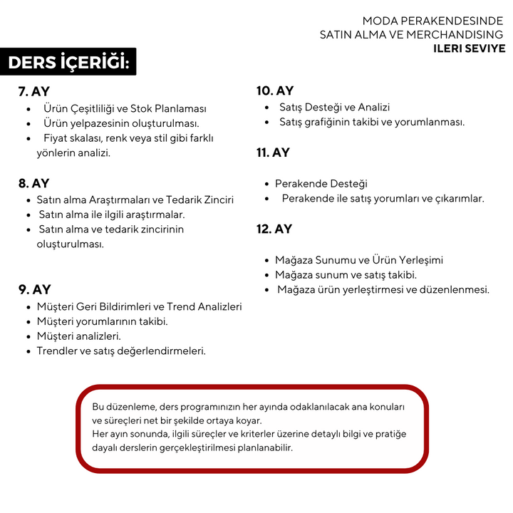 Fashion Retail Purchasing and Merchandising (Online)-Advanced Level 