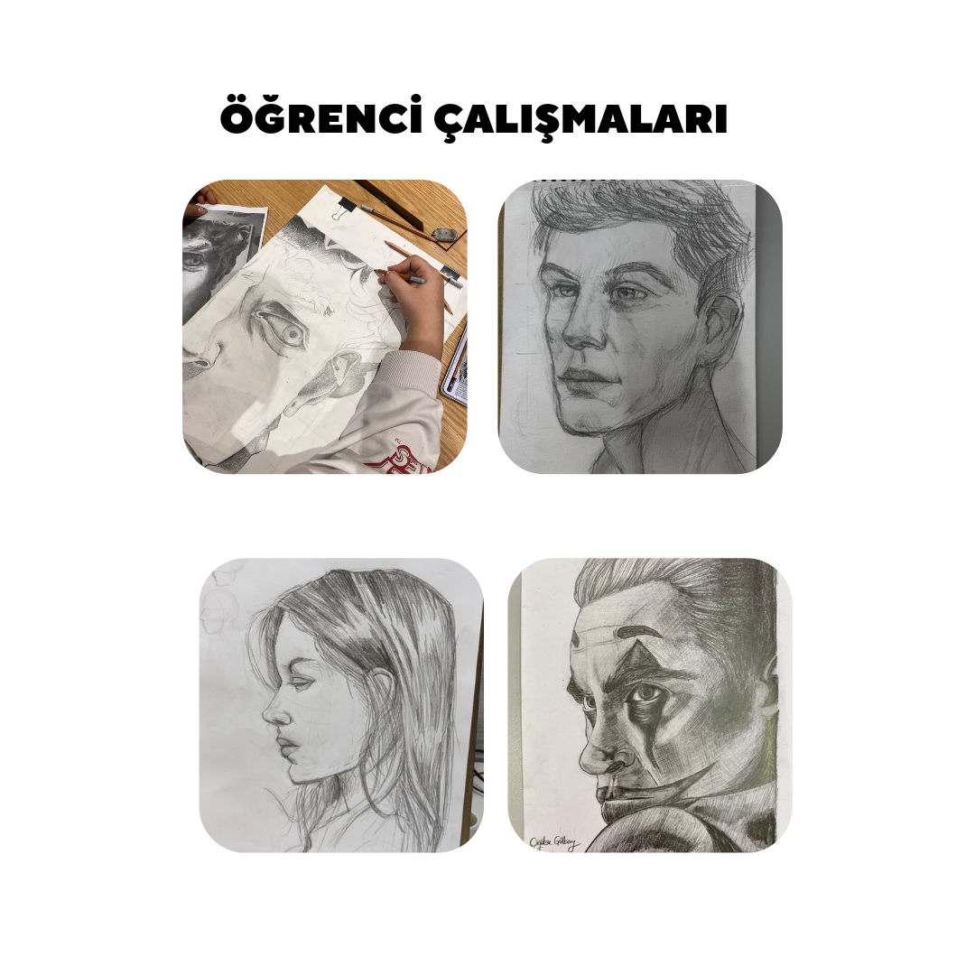 Realistic Portrait and Figure Pencil Drawing - Face to Face