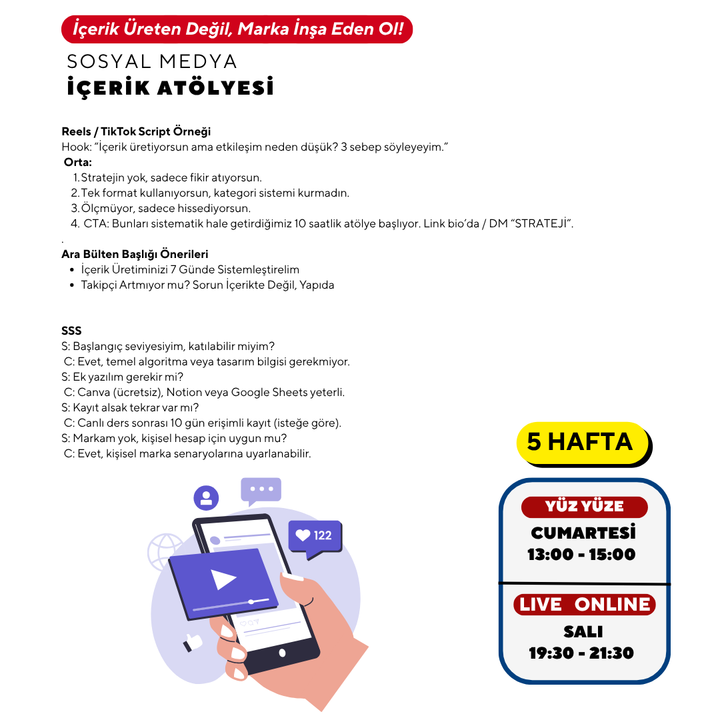 Sosyal Medya İçerik Atölyesi