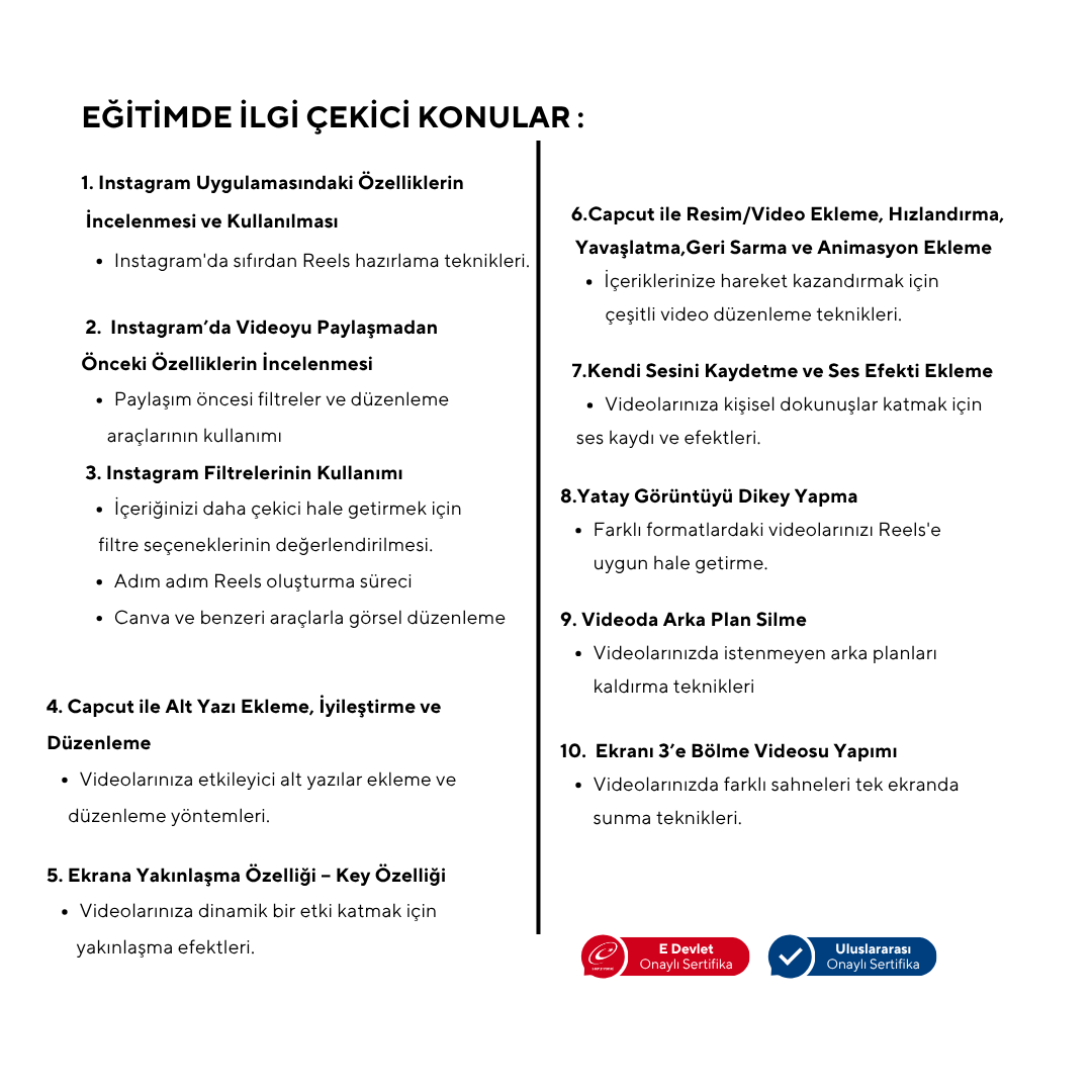 Instagram Reels Techniques - Face to Face