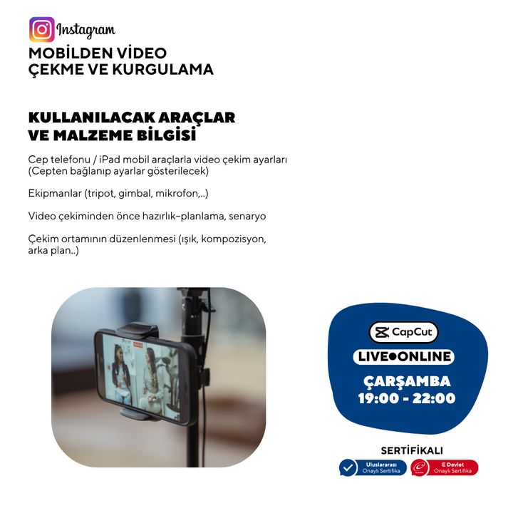 Mobile Video Shooting and Editing Training for Instagram
