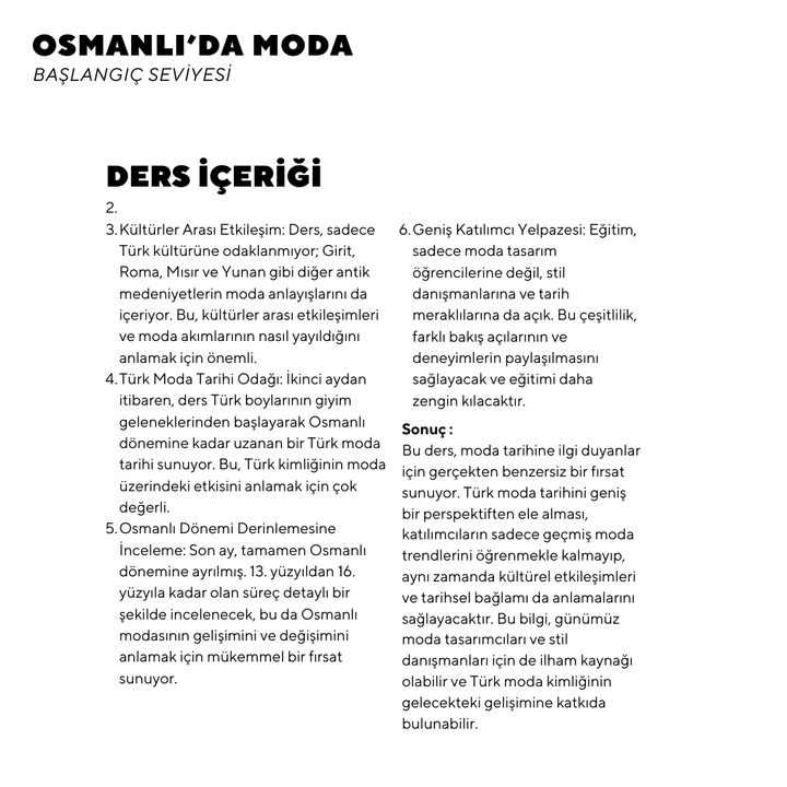 Fashion in the Ottoman Empire - Online